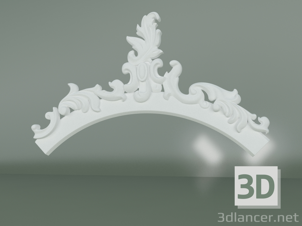 3D modeli Alçı dekorasyon elemanı ED070-1 - önizleme