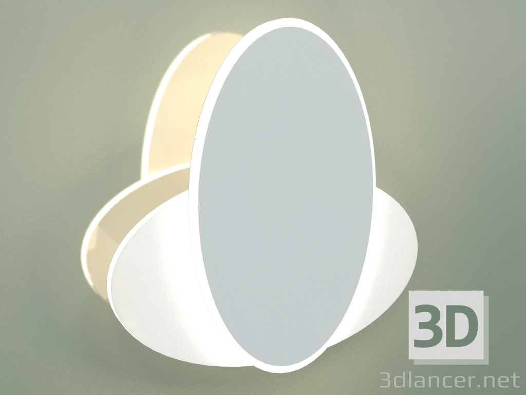 3D Modell LED-Wandleuchte 90315-2 (weiß) - Vorschau