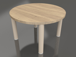 Coffee table D 60 (Sand, Iroko wood)