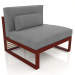 3D Modell Modulares Sofa, Abschnitt 3, hohe Rückenlehne (Weinrot) - Vorschau