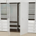 3d model white cabinet - preview