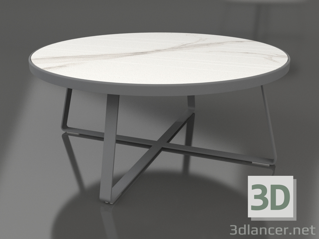 3D modeli Yuvarlak yemek masası Ø175 (DEKTON Aura, Antrasit) - önizleme