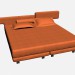 3d модель Кровать двуспальная WING LINE – превью