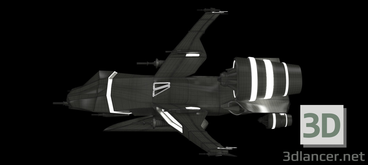 Raumschiff 3D-Modell kaufen - Rendern