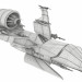 3d космический корабль модель купить - ракурс