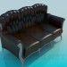 3d модель Кожанный диван – превью