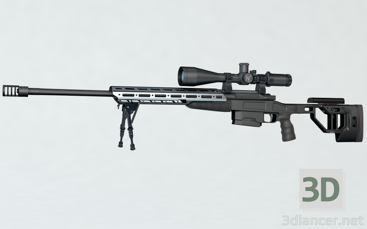 3D Modell Gewehr Orsis SE T-5000 M - Vorschau