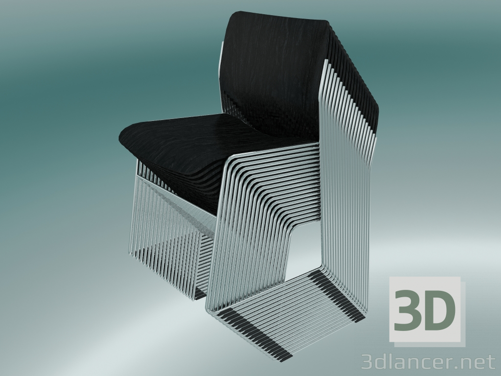 modello 3D Stack con sedie - anteprima