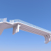 3d model Puente peatonal - vista previa