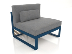 Modular sofa, section 3, high back (Grey blue)