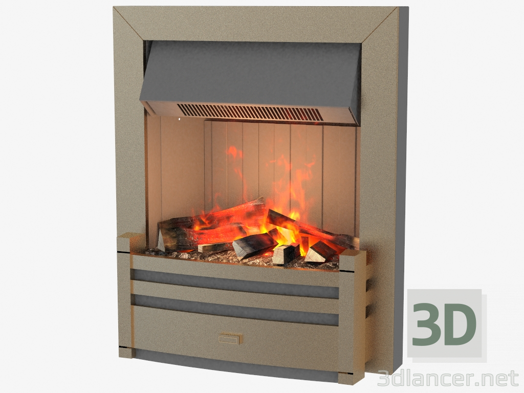 3d model Electric fireplace Charlotte - preview