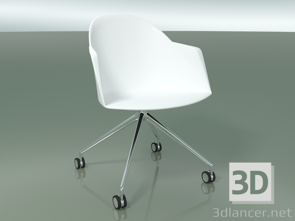modèle 3D Chaise 2232 (4 roues, CRO, polypropylène PC00001) - preview