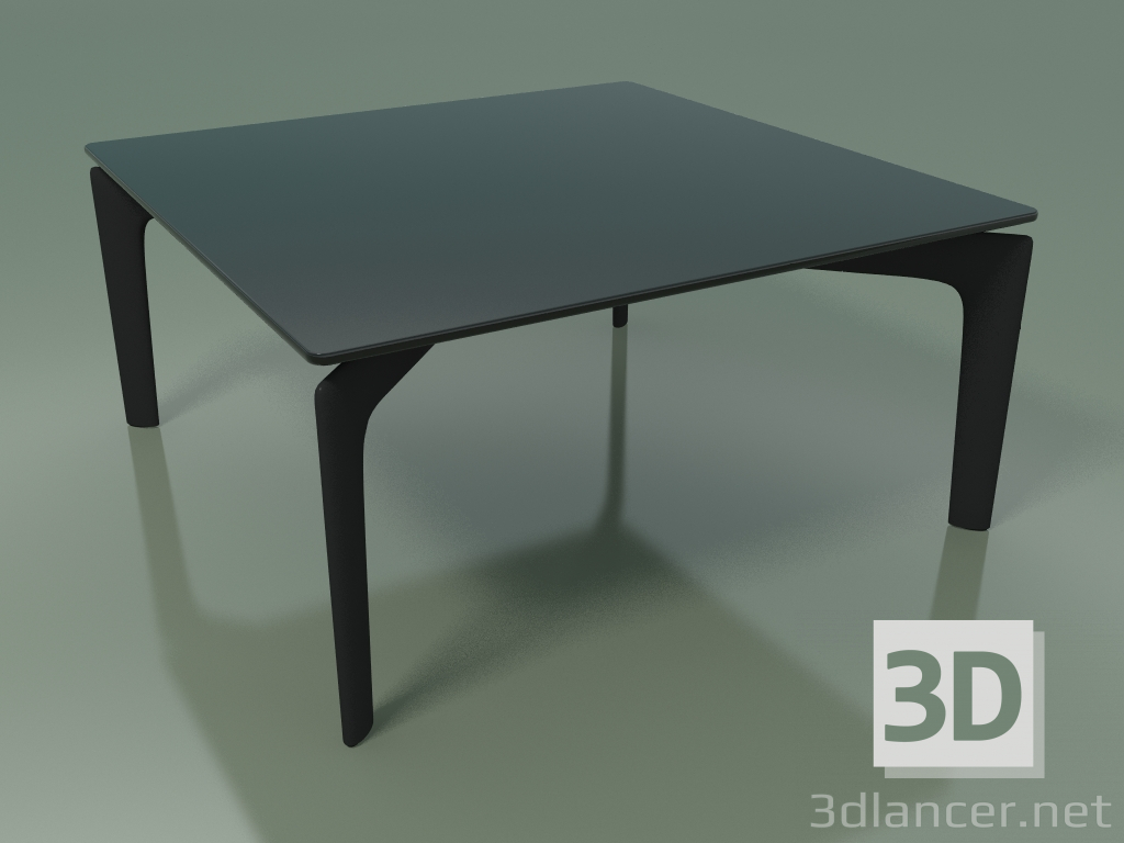 modello 3D Tavolo quadrato 6712 (H 28,5 - 60x60 cm, vetro fumé, V44) - anteprima