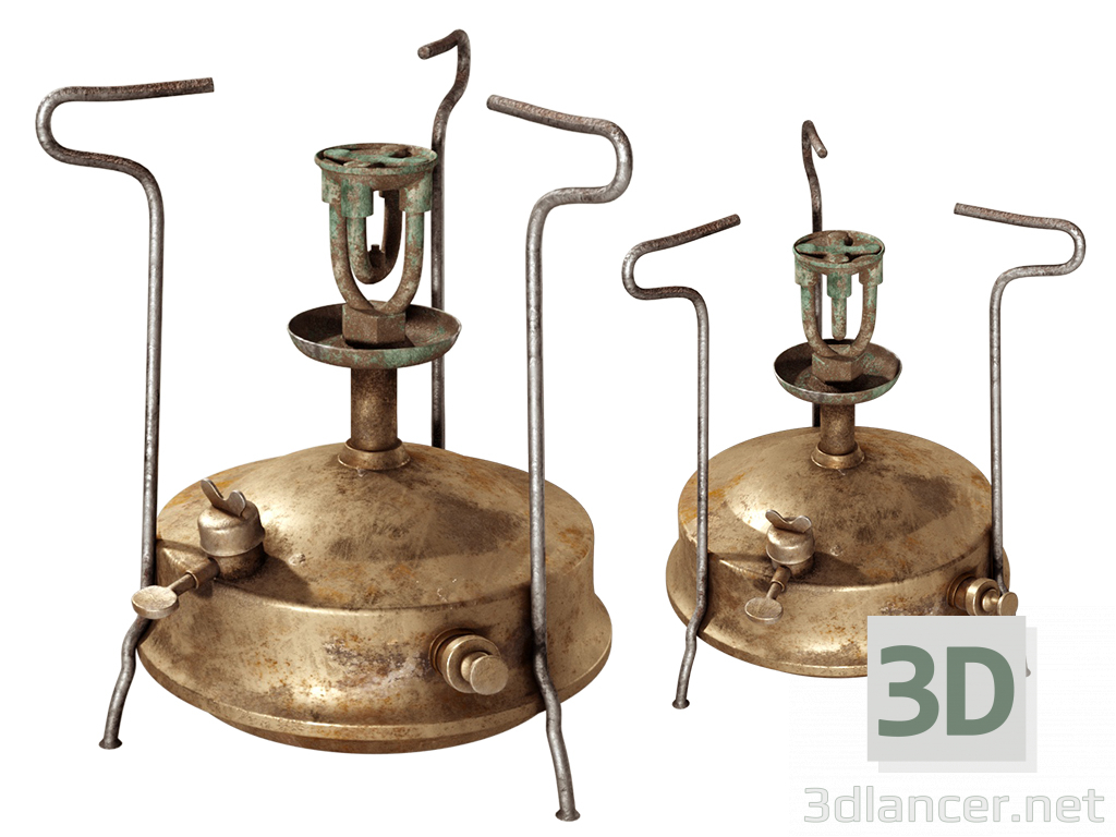 3D Modell Alter Kupferprimus - Vorschau