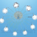 3d model Chandelier with illuminated balls - preview