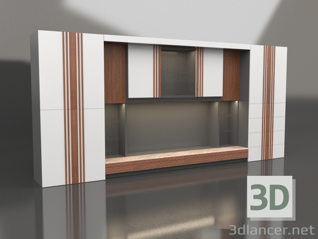 3D Modell Modulare Suite (Wohnzimmer 2) - Vorschau