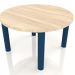 modello 3D Tavolino D 60 (Grigio blu, legno Iroko) - anteprima
