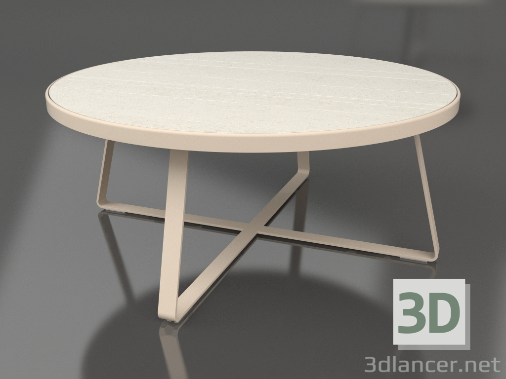 3D modeli Yuvarlak yemek masası Ø175 (DEKTON Danae, Kum) - önizleme