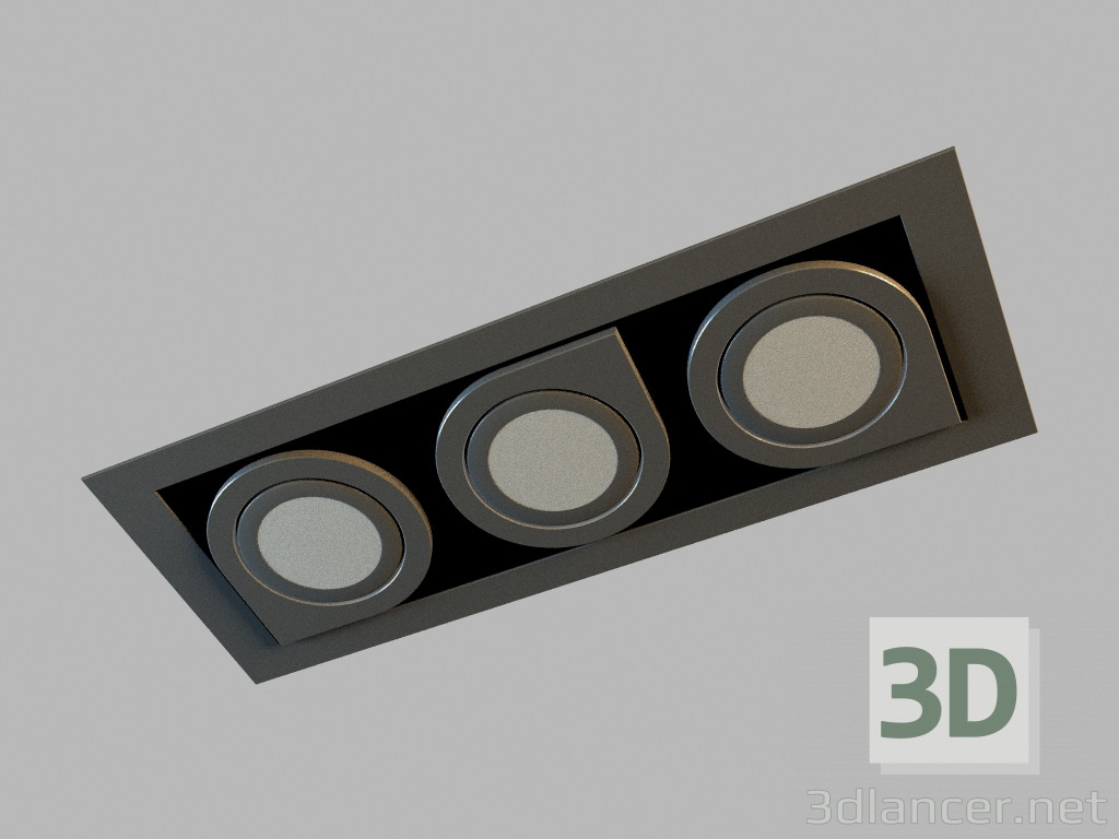 3D modeli Gömme tavan lambası 8147 - önizleme