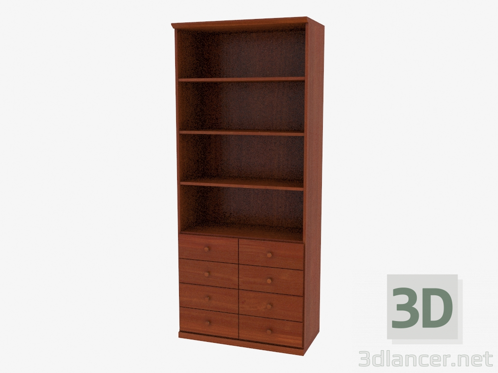 3d model Cabinet with open shelves (4821-07) - preview