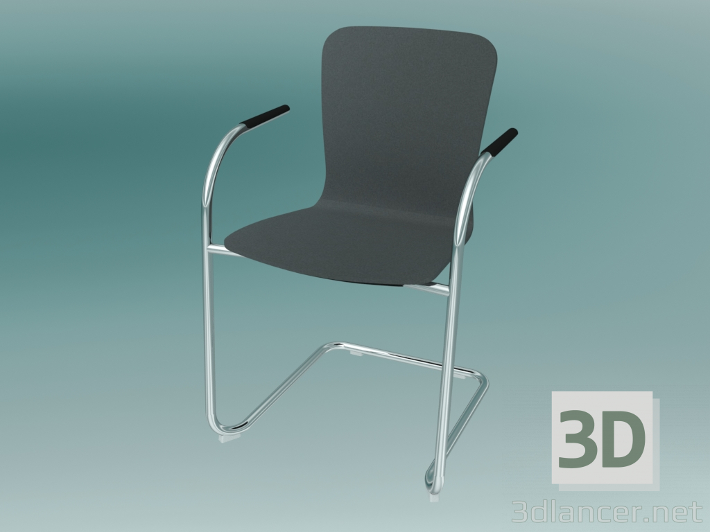 3d model Visitor Chair (K13V1 2P) - preview