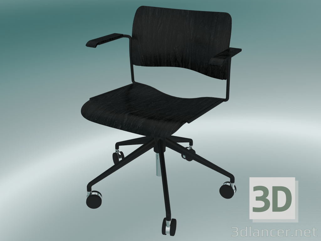 3d модель обертове крісло – превью