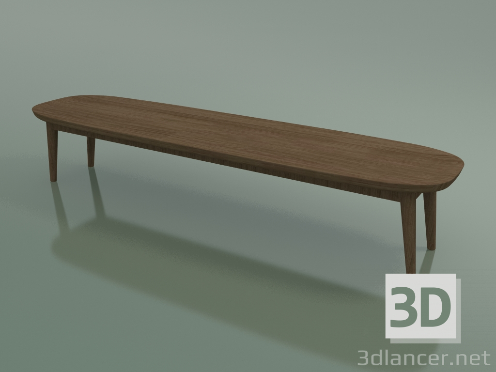 3d model Coffee table oval (248 R, Natural) - preview