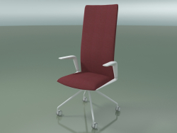Chair 4837 (4 castors, with upholstery - fabric, V12)