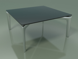 Square table 6712 (H 28.5 - 60x60 cm, Smoked glass, LU1)