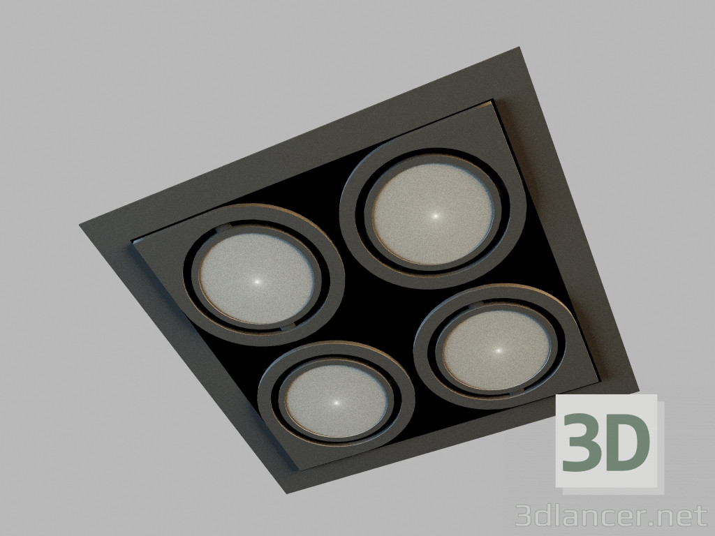 3d model Lámpara de techo empotrada 8148 - vista previa
