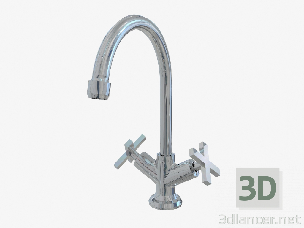 modèle 3D Robinet de lavabo avec bec U Lucerna (BEL 060D) - preview