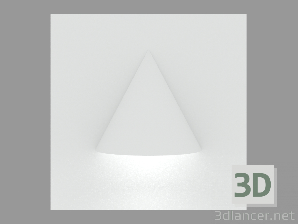 3D modeli Gömme duvar lambası MINIDIAPASON SQUARE (S4573) - önizleme