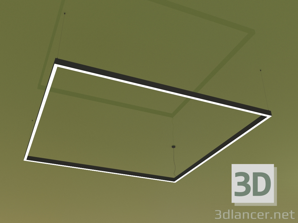 3D Modell Leuchte KVADRATO (2565 mm) - Vorschau