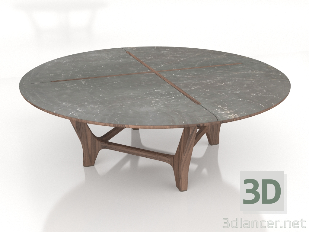 modello 3D Tavolo da pranzo rotondo Grand Dîner - anteprima