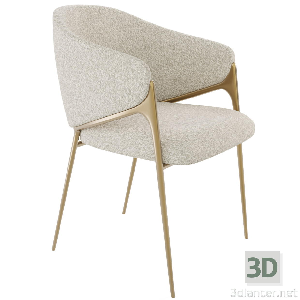 3d Обеденное кресло в скандинавском стиле Sillones modernos para sala. модель купить - ракурс