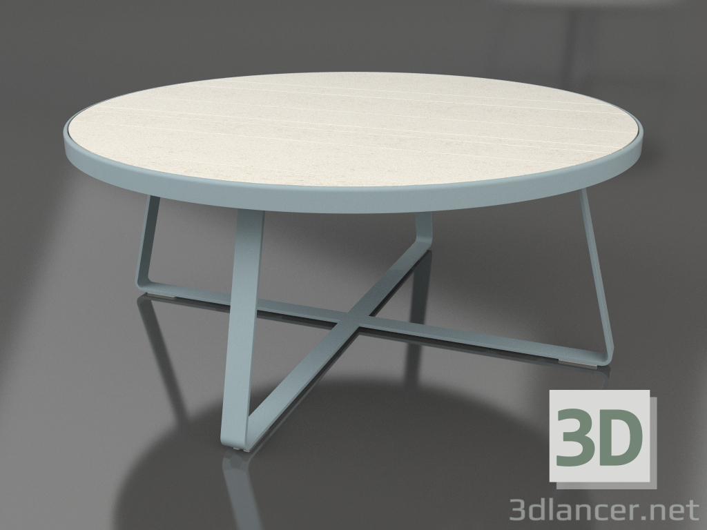 modello 3D Tavolo da pranzo rotondo Ø175 (DEKTON Danae, Grigio blu) - anteprima