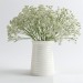 3D modeli Bir vazoda güzel çiçekler buket - önizleme