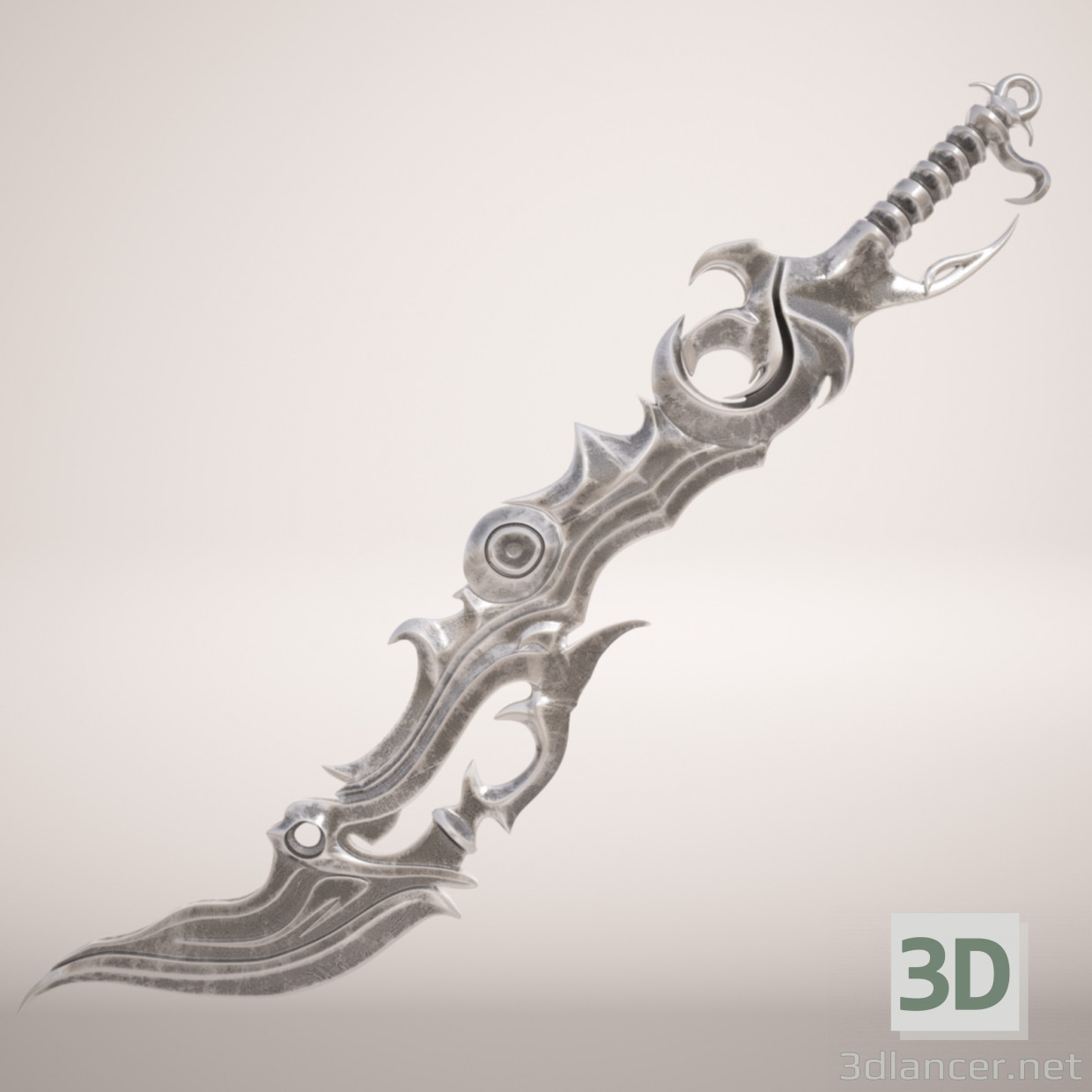 3d Darkness sword/Меч тьмы модель купить - ракурс