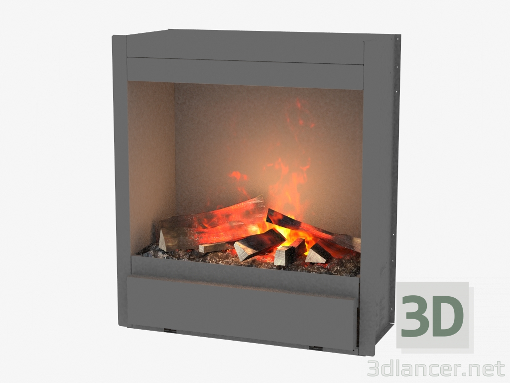 modèle 3D foyer électrique Albany - preview