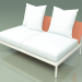 3d model Módulo sofá central 006 (Metal Milk, Batyline Orange) - vista previa