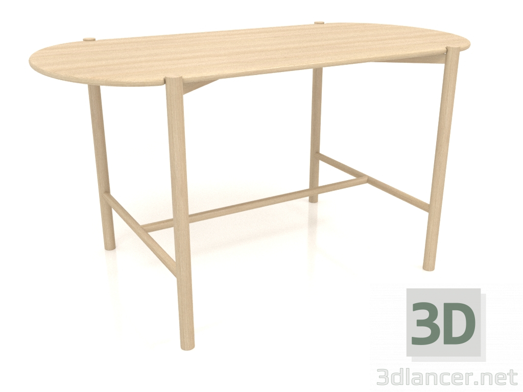Modelo 3d Mesa de jantar DT 08 (1400x740x754, madeira branca) - preview