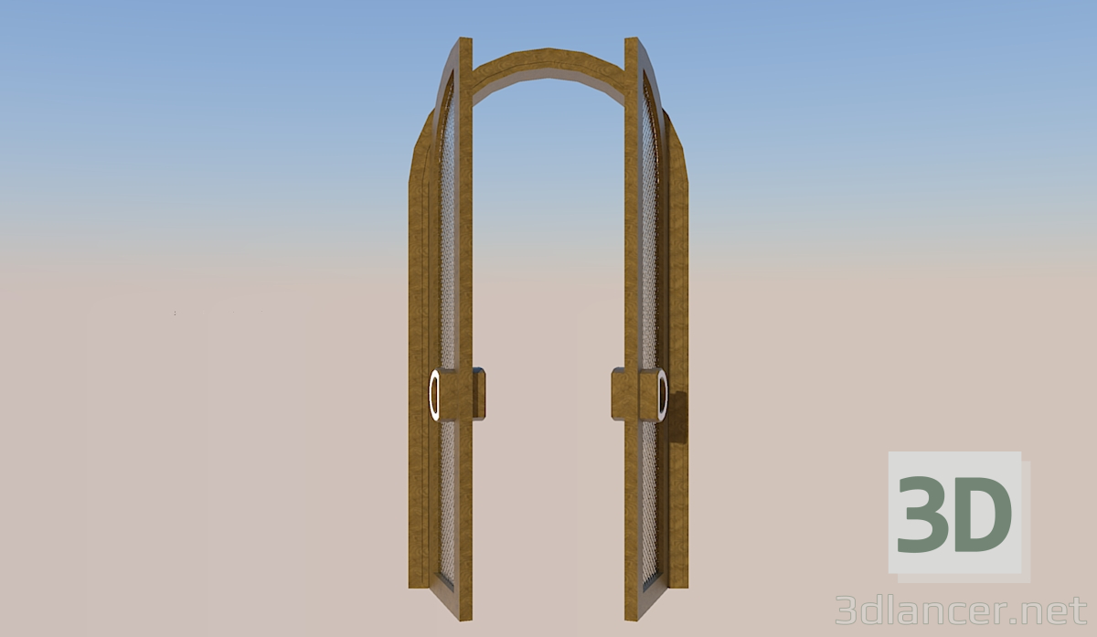 modèle 3D Porte d'entrée - preview