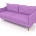 3d модель Полар прямий диван 3-місний – превью