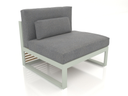 Modular sofa, section 3, high back (Cement gray)