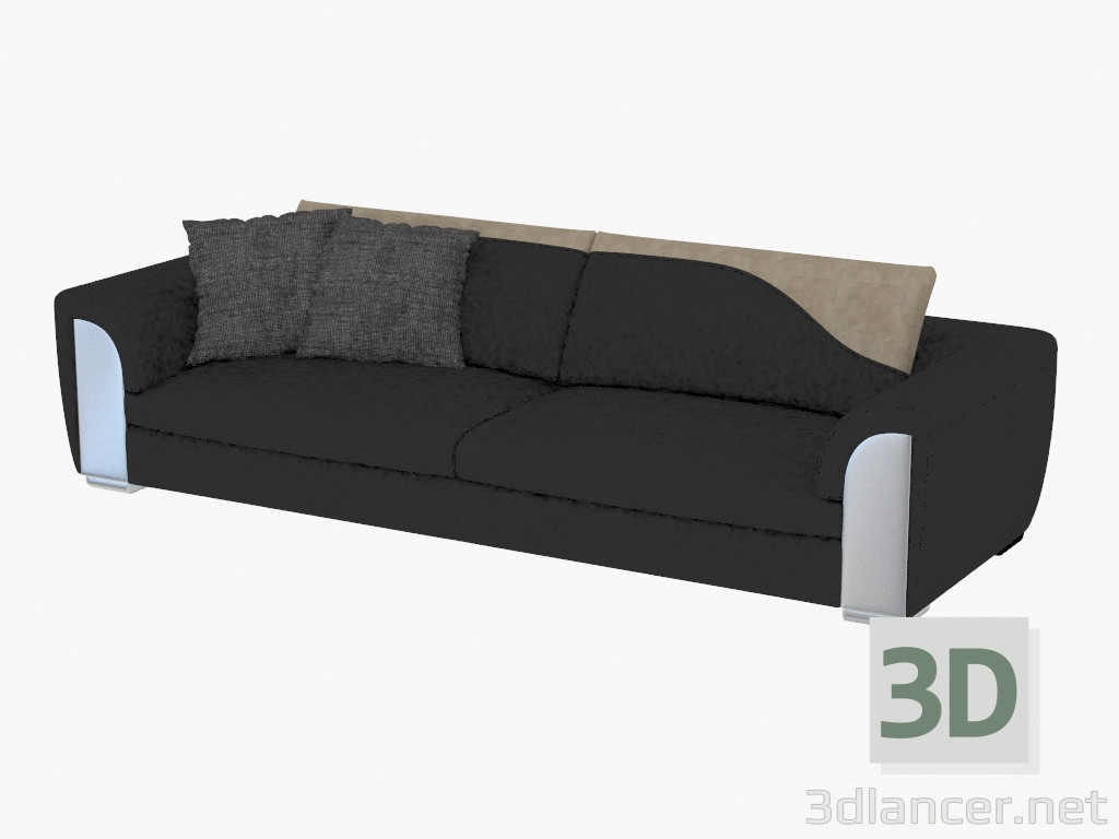 3D Modell Sofa Viersitzer Memphis - Vorschau