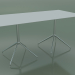 3D Modell Rechteckiger Tisch mit doppelter Basis 5738 (H 72,5 - 79x159 cm, Weiß, LU1) - Vorschau
