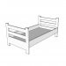 3d модель Дерев'яне ліжко – превью