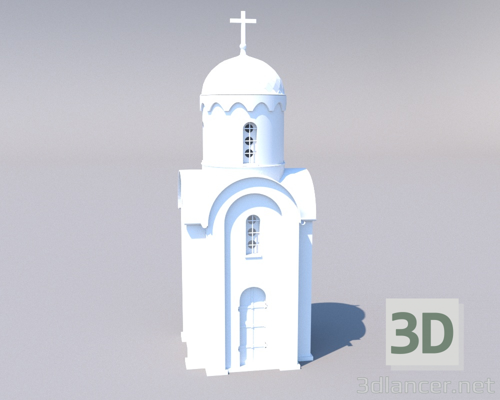 3D Olga'nın Şapeli Pskov modeli satın - render