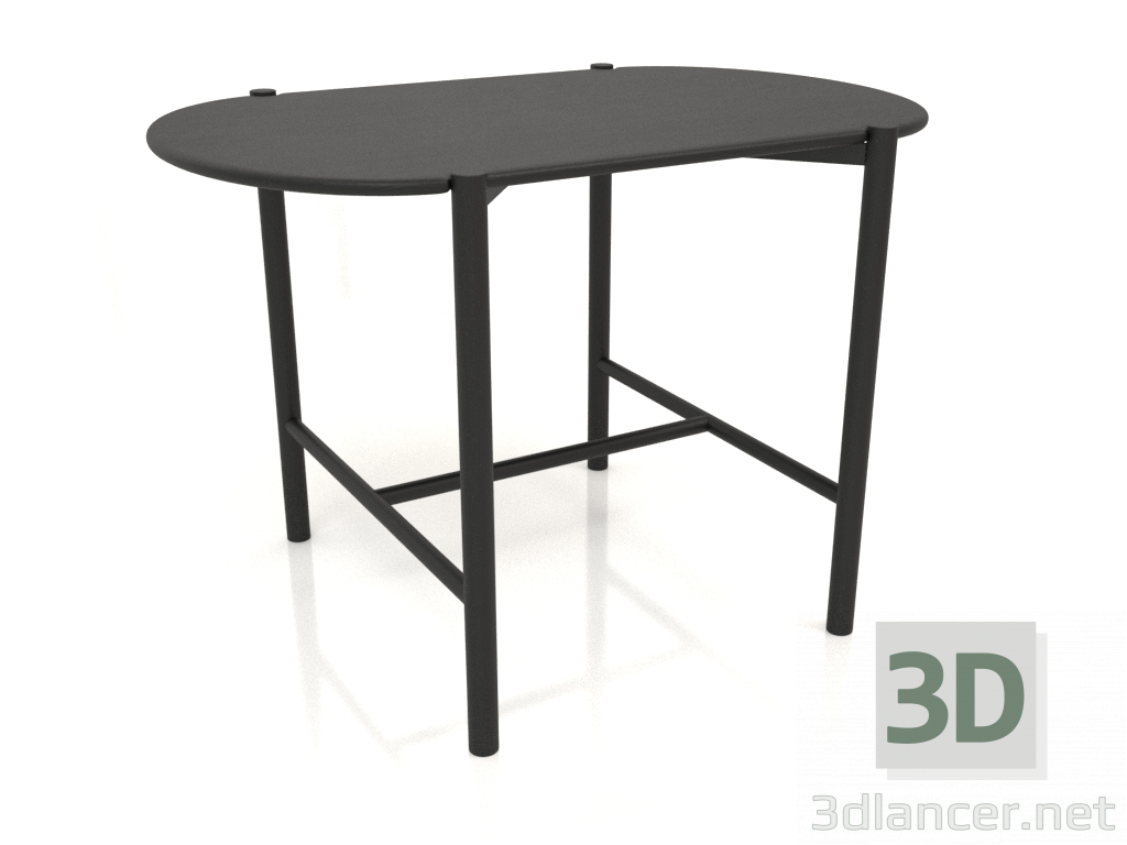 modello 3D Tavolo da pranzo DT 08 (1100x740x754, legno nero) - anteprima