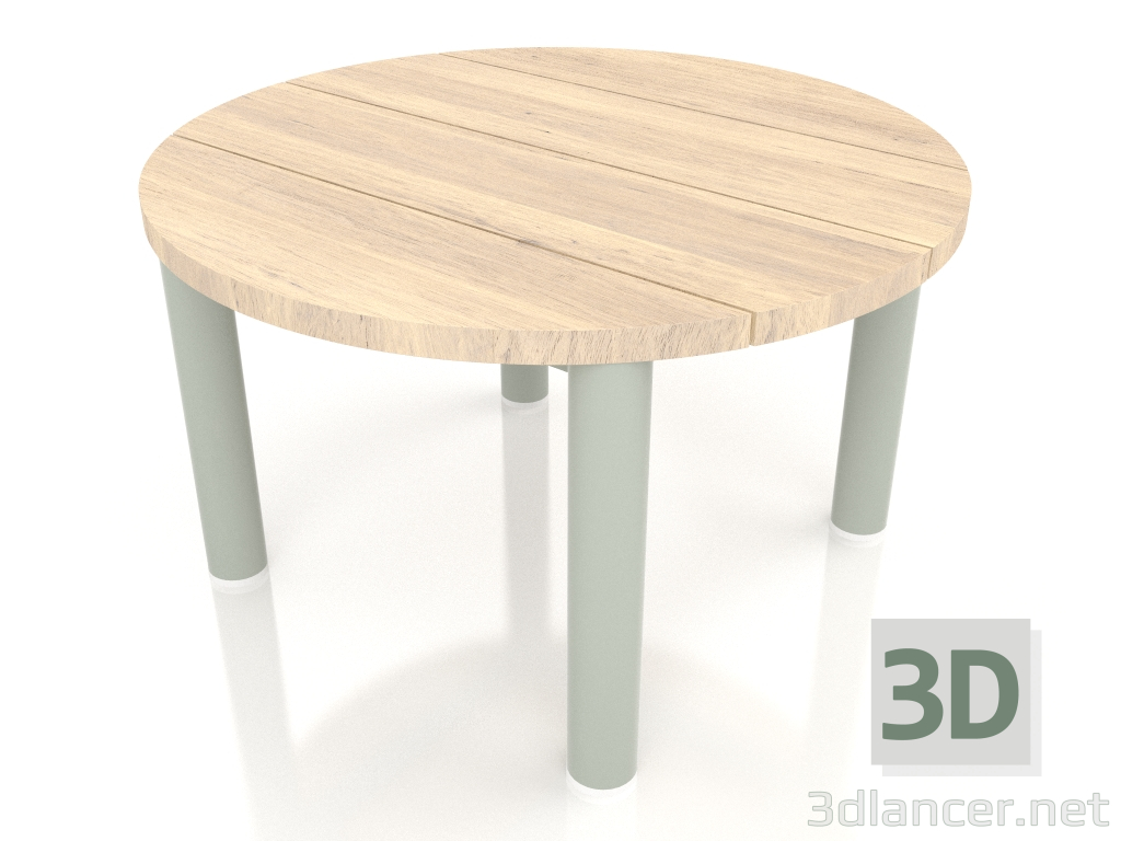 3d модель Стіл журнальний D 60 (Cement grey, Iroko wood) – превью